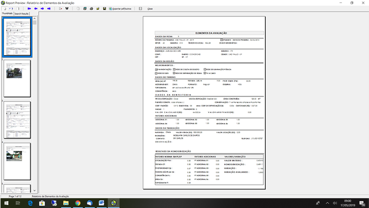 Exibição da foto residencial do munícipe