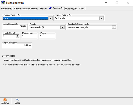 Planta do com definições básicas dos terrenos